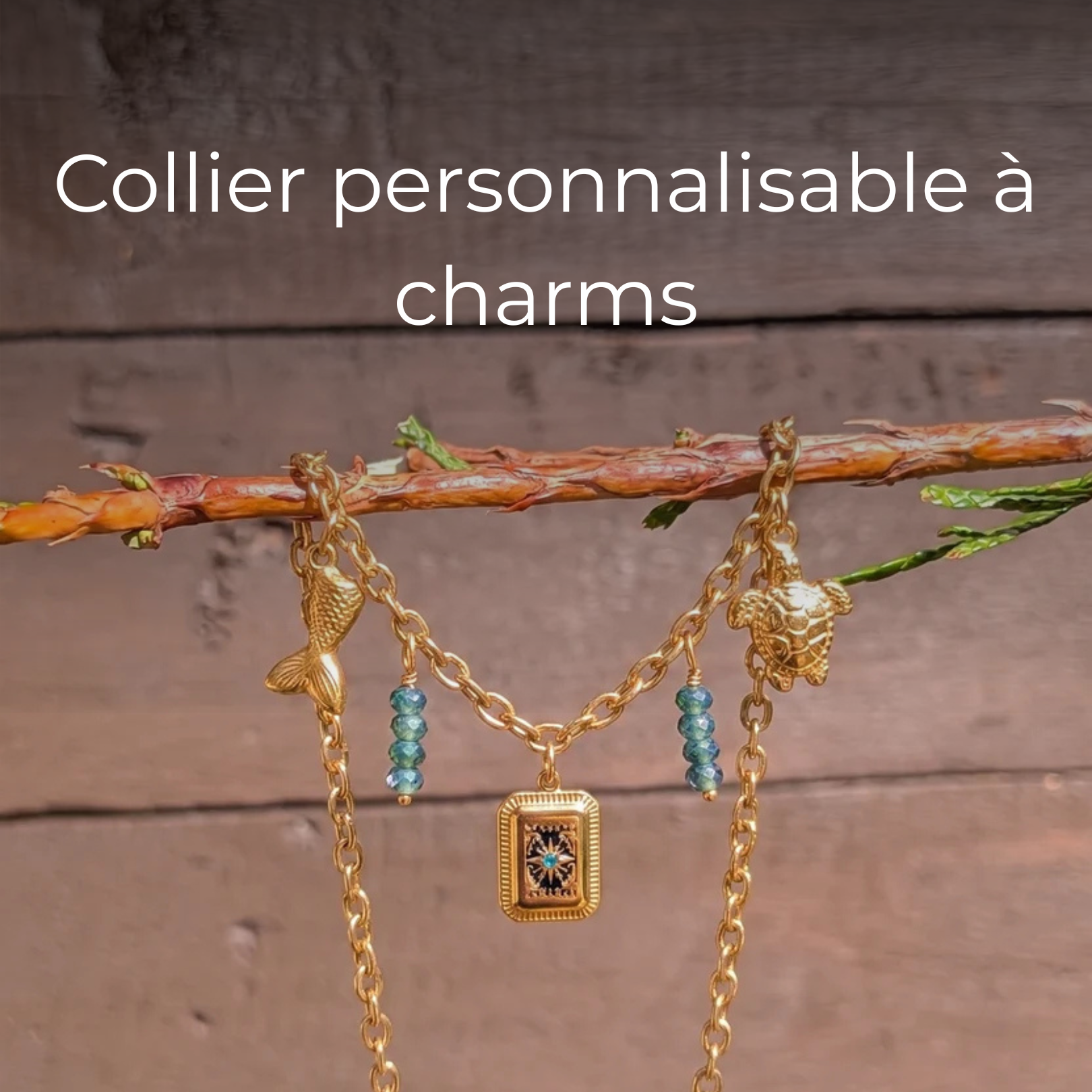 Collier personnalisable à charms