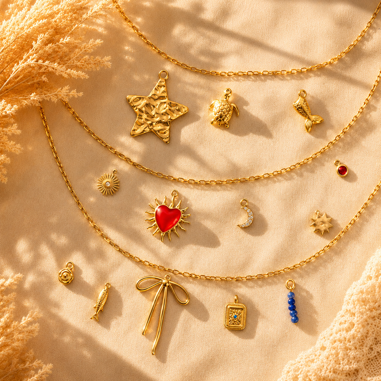 Collier personnalisable - chaîne dorée