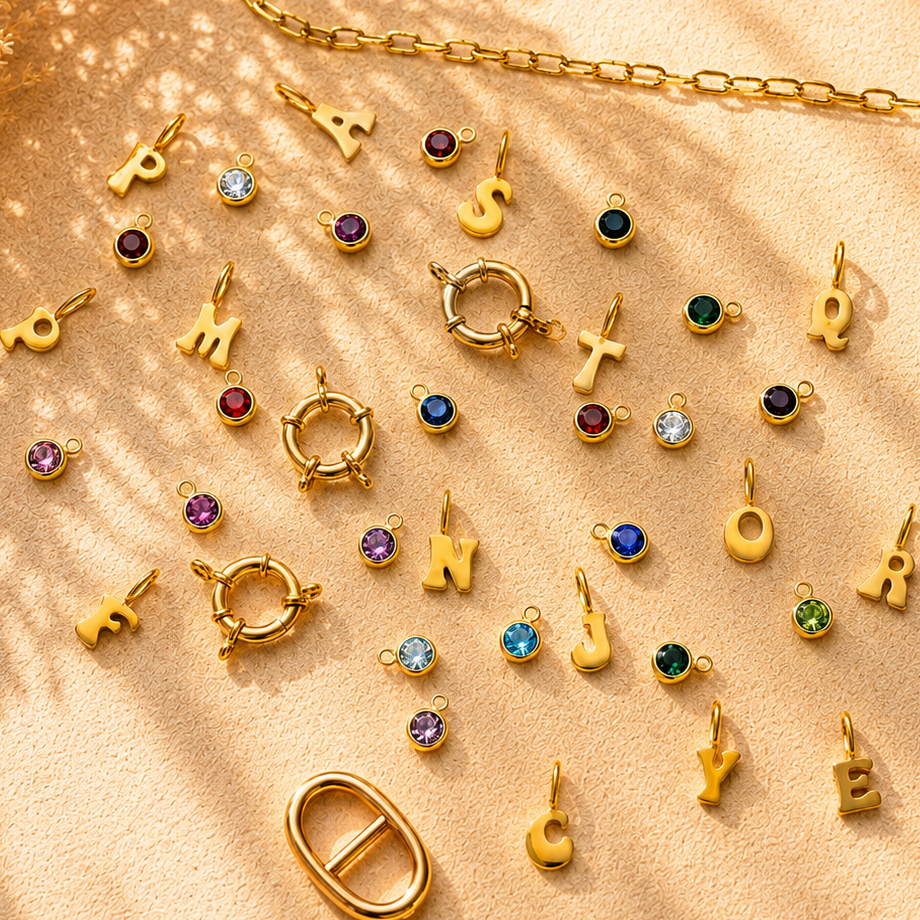 Collier personnalisable charms - Anneau rond