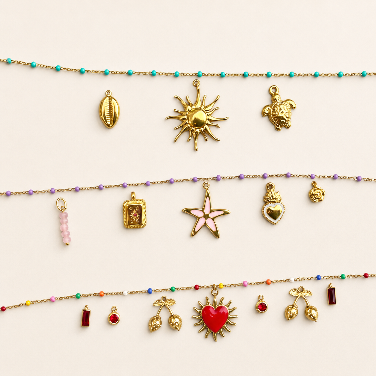 Créez votre histoire – Collier à charms personnalisable