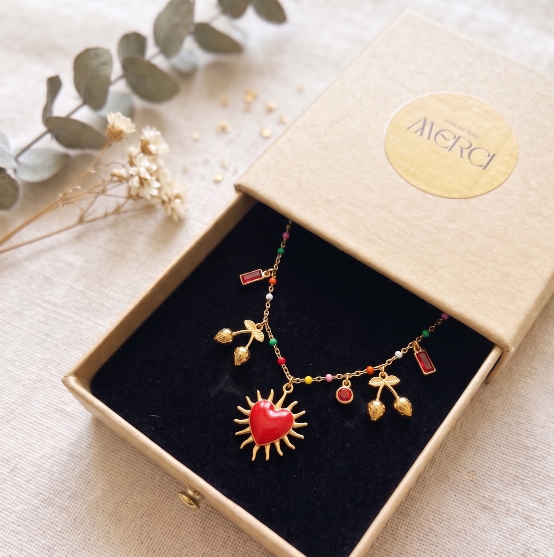 Collier personnalisable : Chaîne colorée