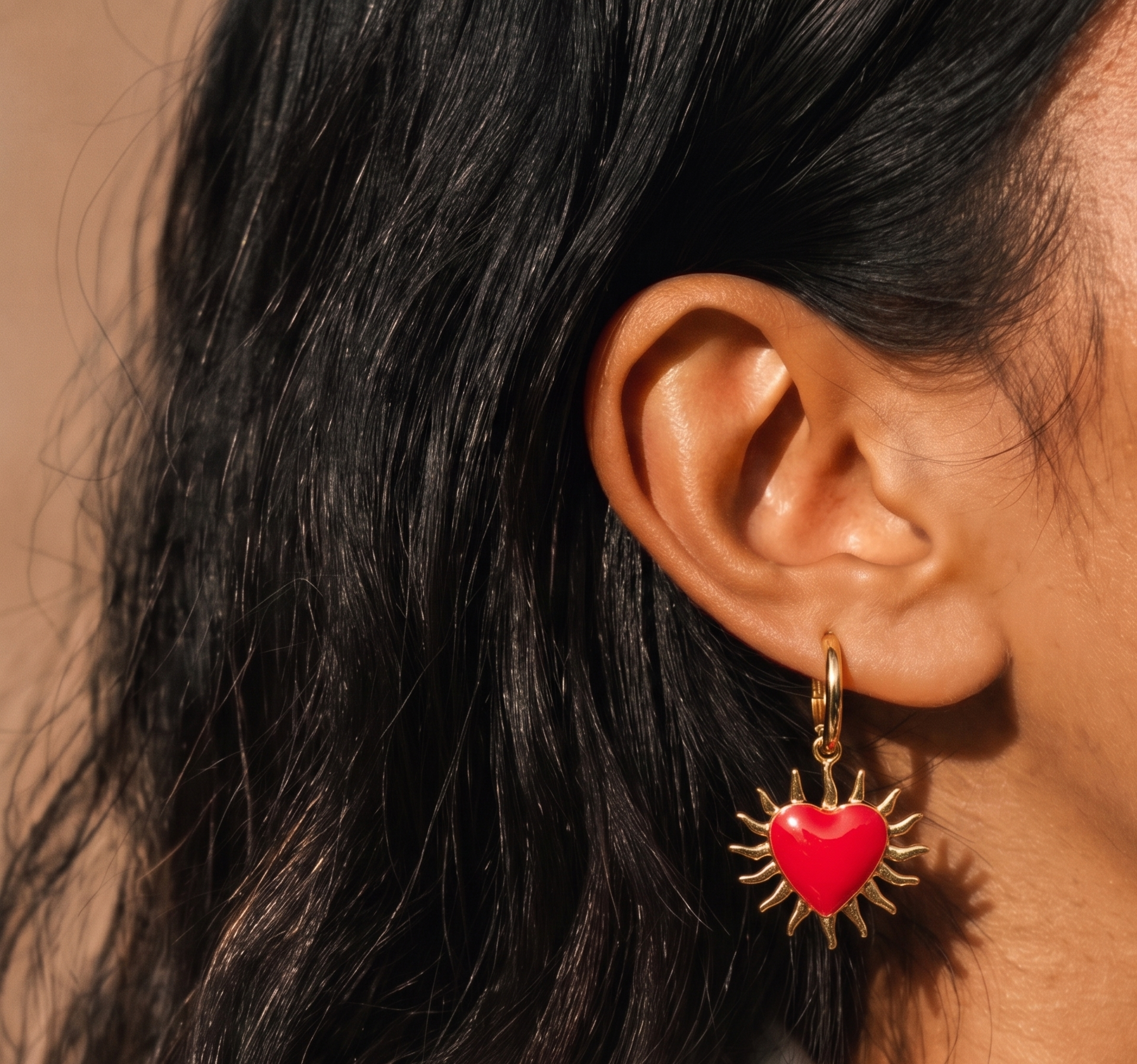Boucles d'oreilles - Anneau personnalisable avec charms