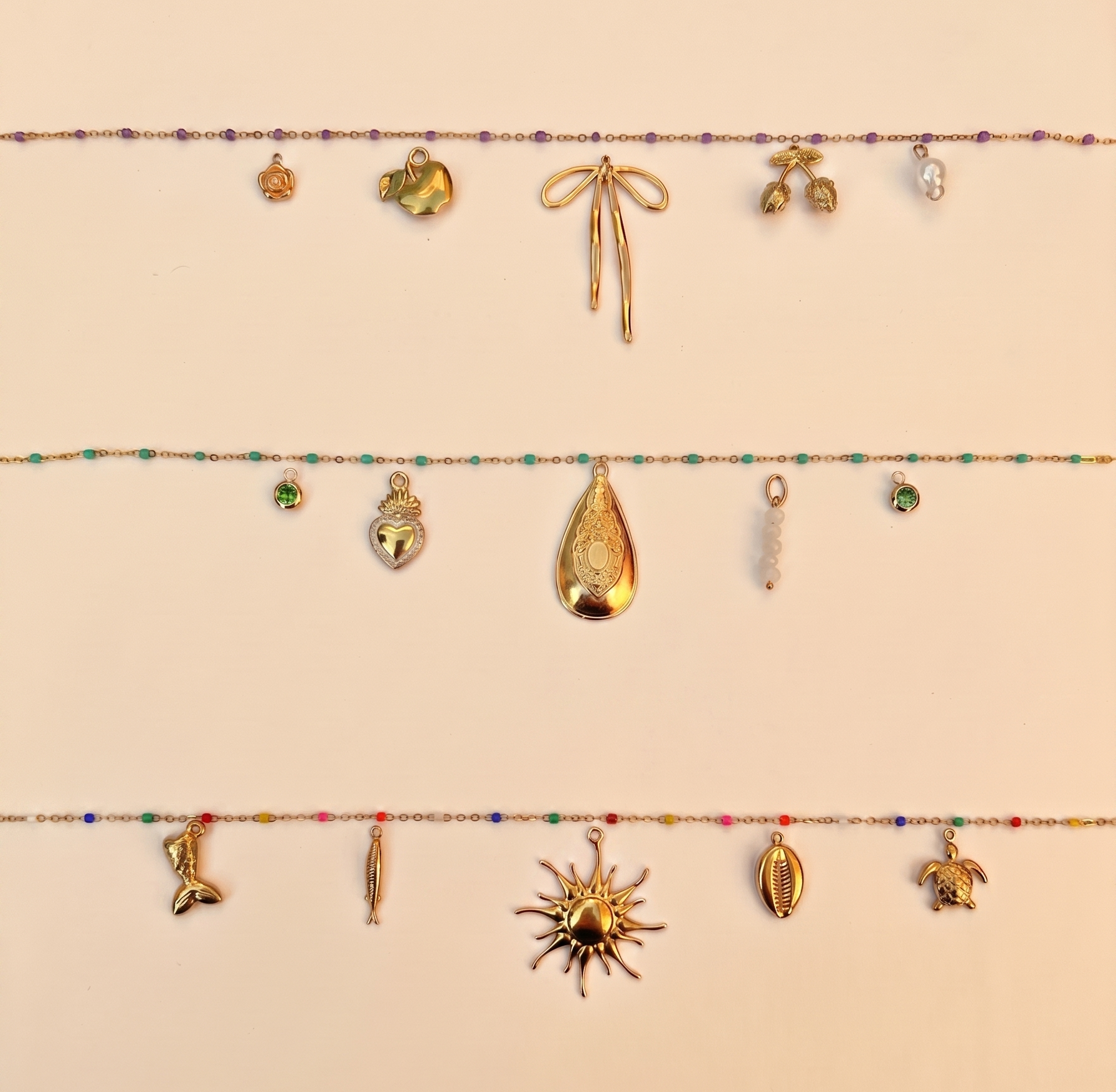 Collier personnalisable : Chaîne colorée