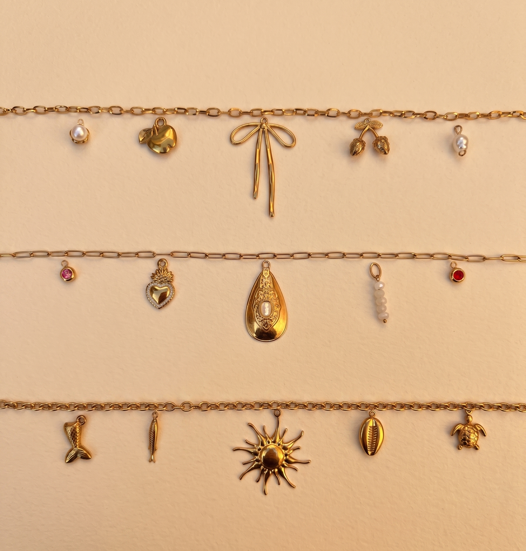 Collier personnalisable - chaîne dorée