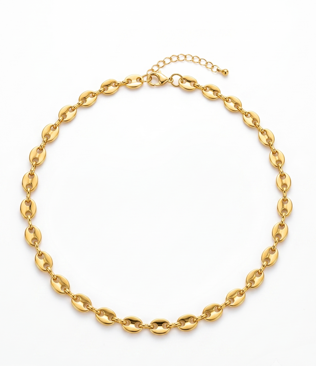 Collier Graine de café Double