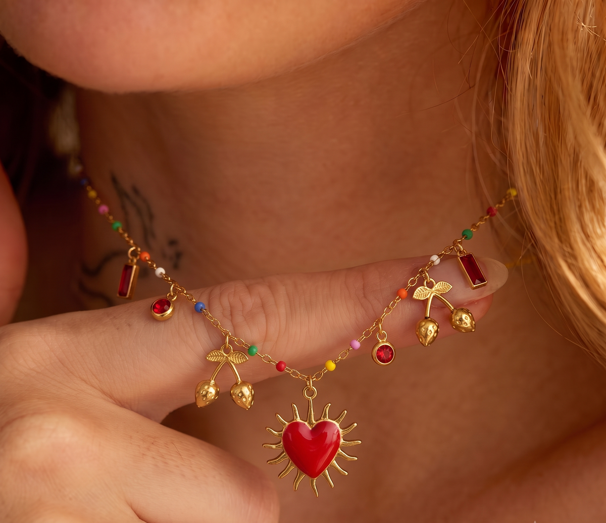 Collier personnalisable : Chaîne colorée