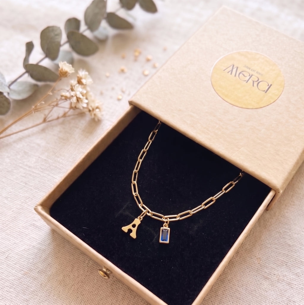 Collier personnalisable charms- Initiale