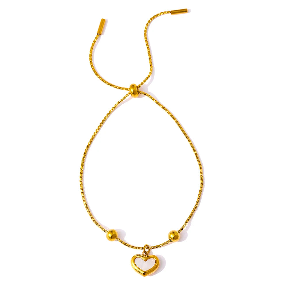 Bracelet pendentif coeur