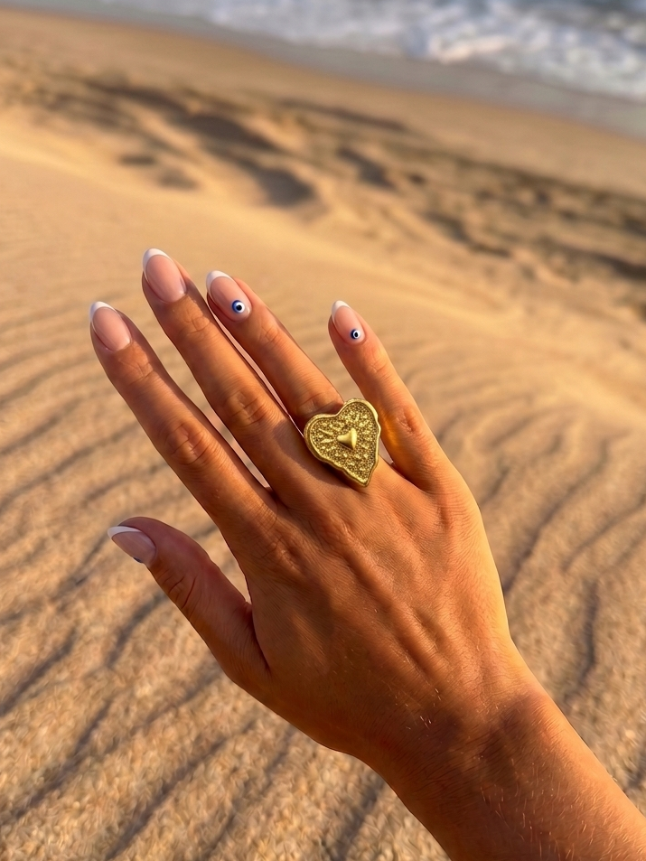 Bague doré Hawaï en acier inoxydable tendance ajustable pour femme parfaite pour tout type d’événement 